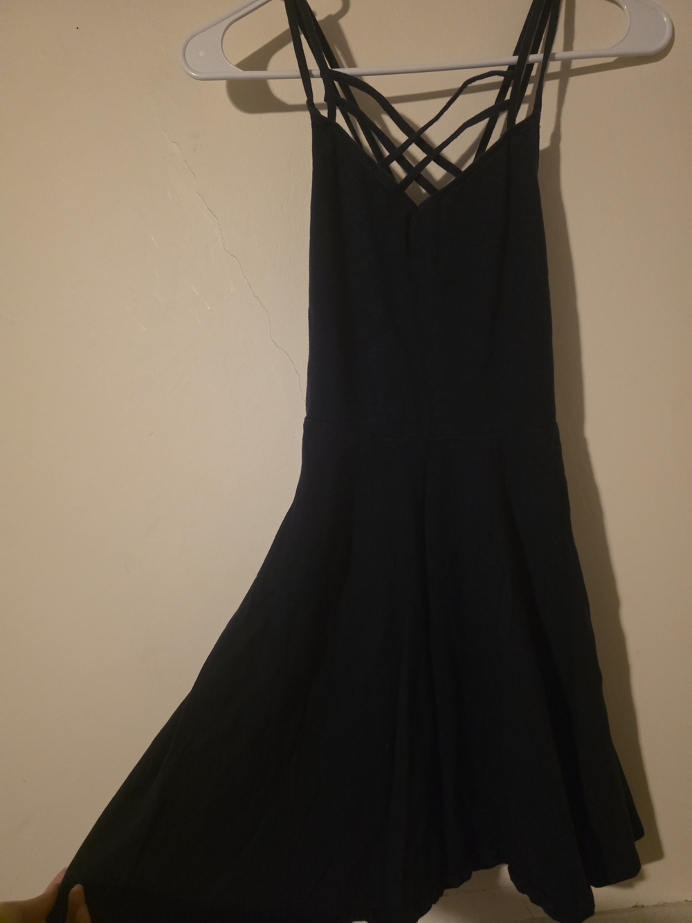 Hollister Navy Cross-Strap Mini Dress